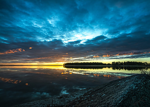 Sunset on Vänern